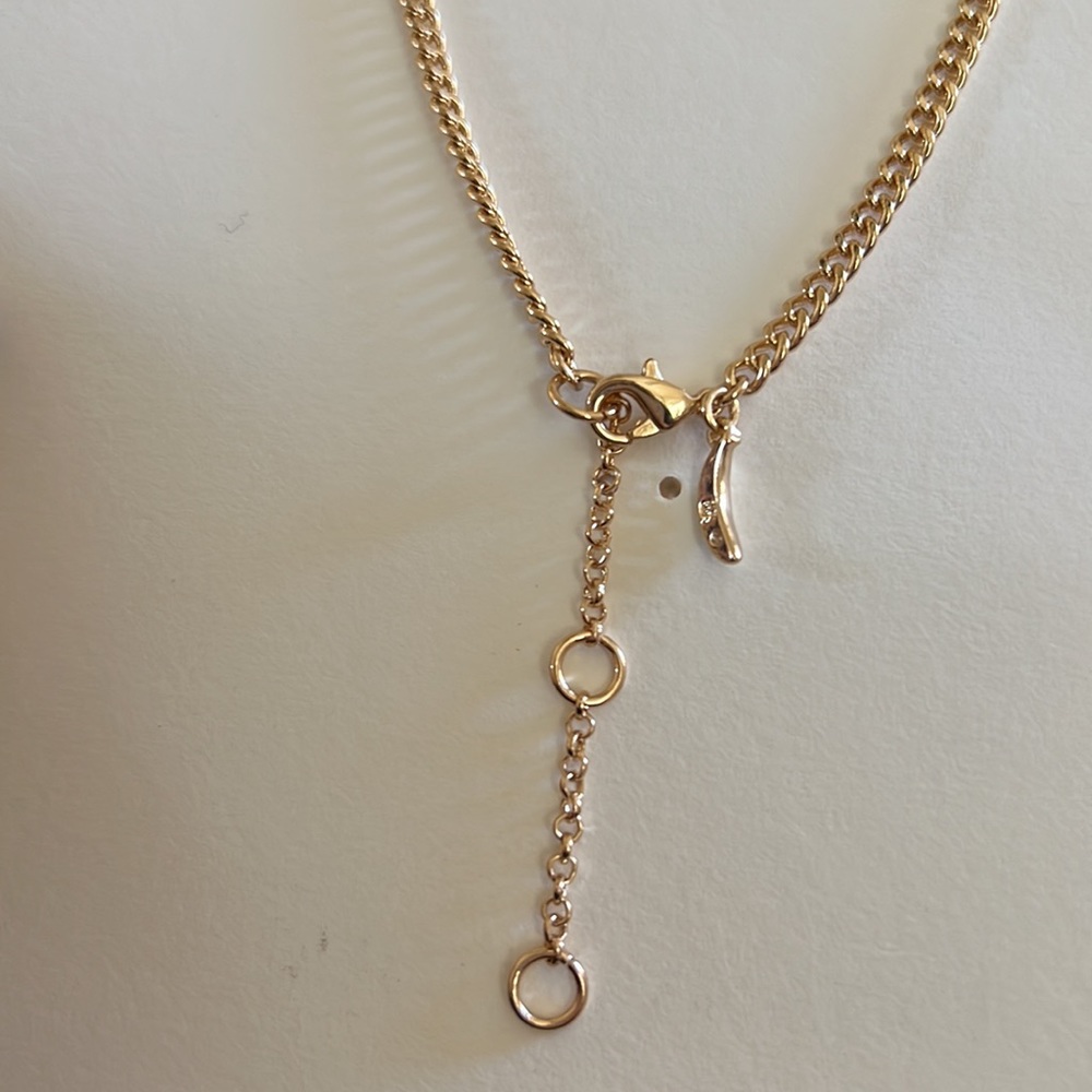 Banana Republic gold and rhinestone necklace - Picture 3 of 4